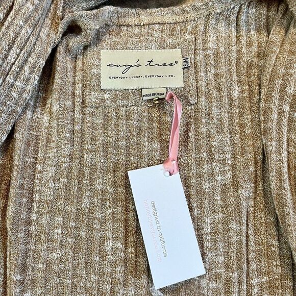 NWT The Jessica By Evy’s Tree Women’s Wrap Open Front Cardigan Small Medium - Picture 5 of 12